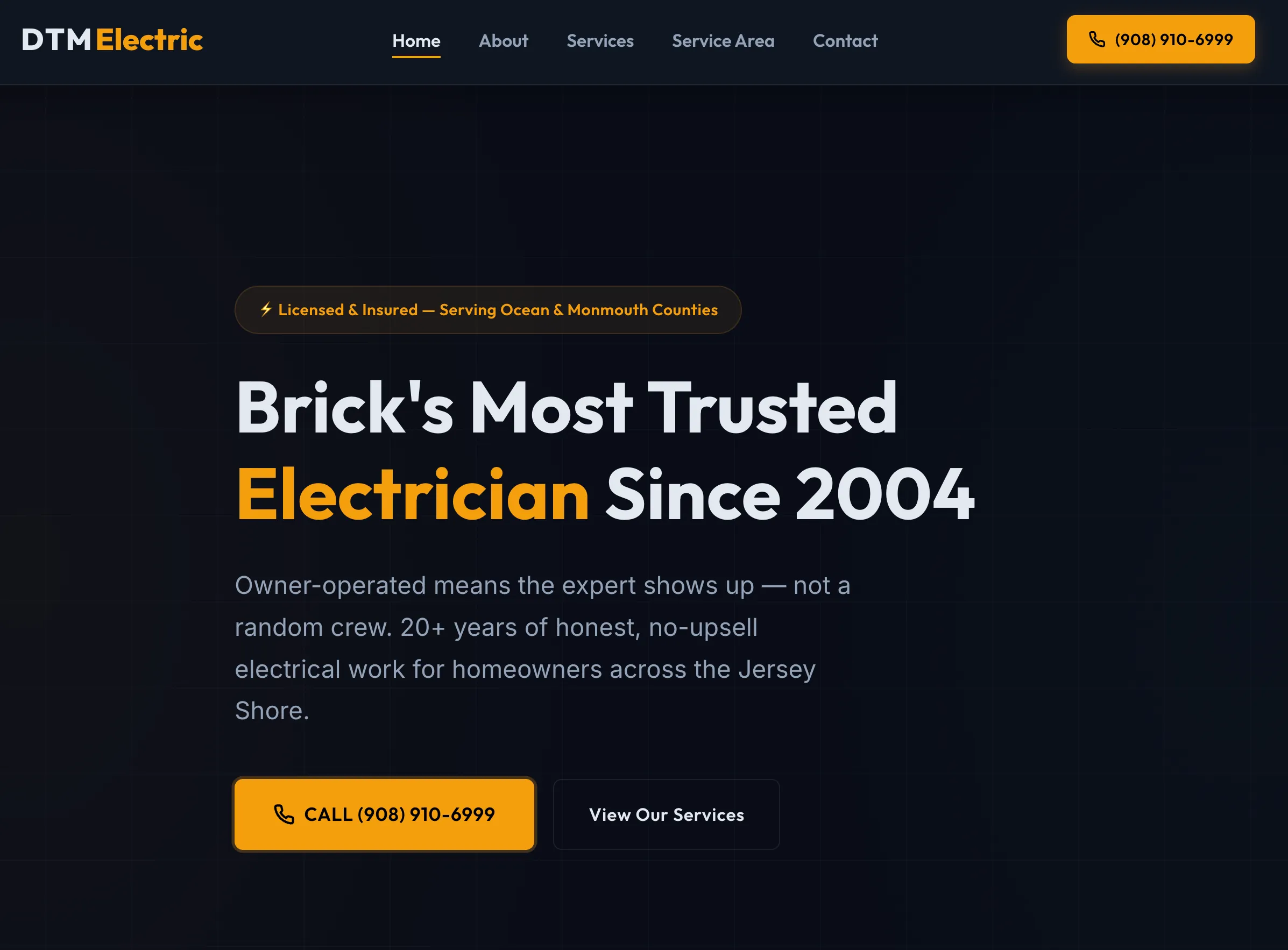 DTM Electric Website Preview